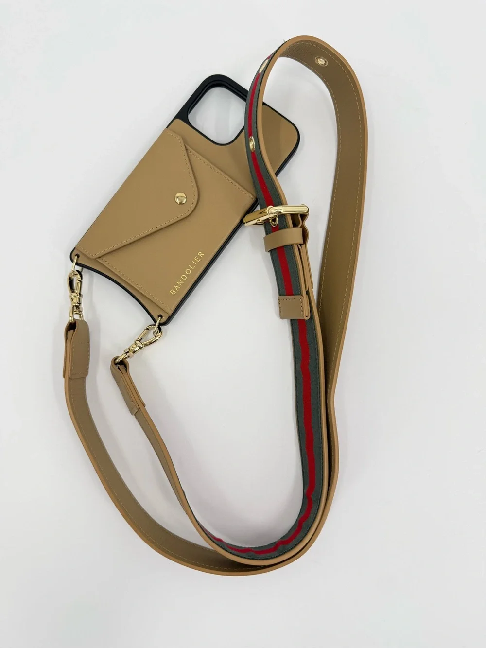 Bandolier The Kimberly Crossbody Phone Case Tan Gold for Apple iPhone 15 Pro Max